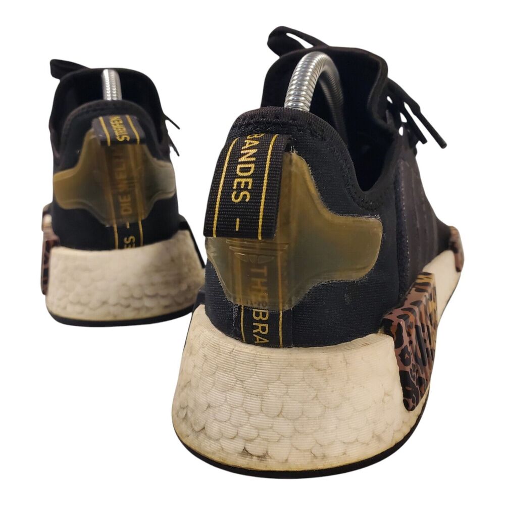 ADIDAS Shoes NMD R1 Boost Womens Size 9 BLACK LEOPARD Athletic Sneaker GX2027 - Picture 4 of 11